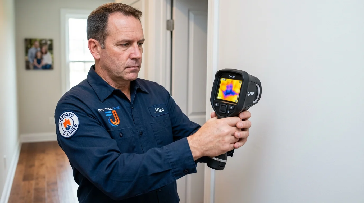 Thermal imaging leak detection by Johns Plumbing LLC in Carteret